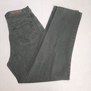 Bill Blass Women's Army Green Straight Leg Jeans. Size 14